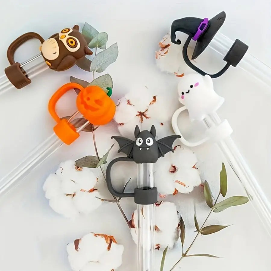 Halloween Silicone Straw Cover