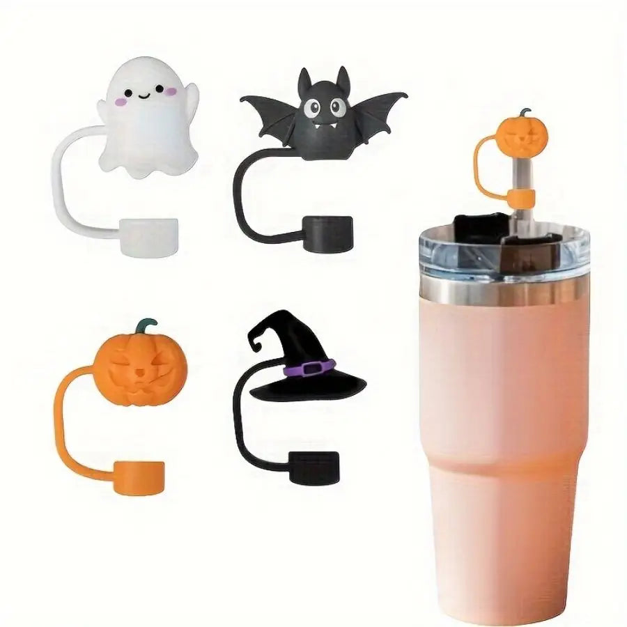 Halloween Silicone Straw Cover