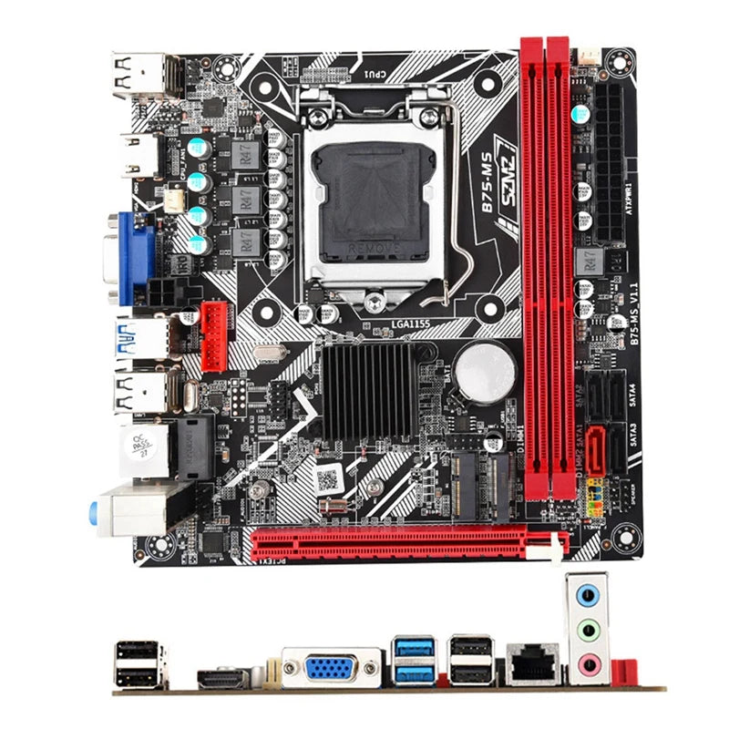 1 Piece B75-MS DOR3 Motherboard For PC Gaming