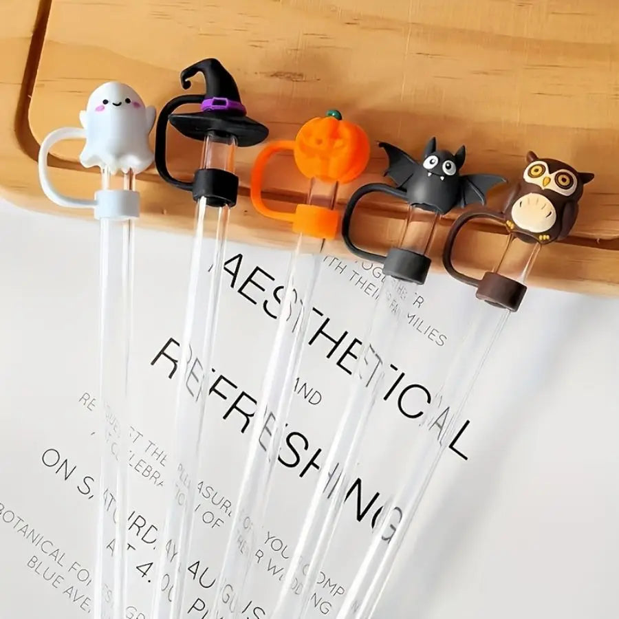 Halloween Silicone Straw Cover