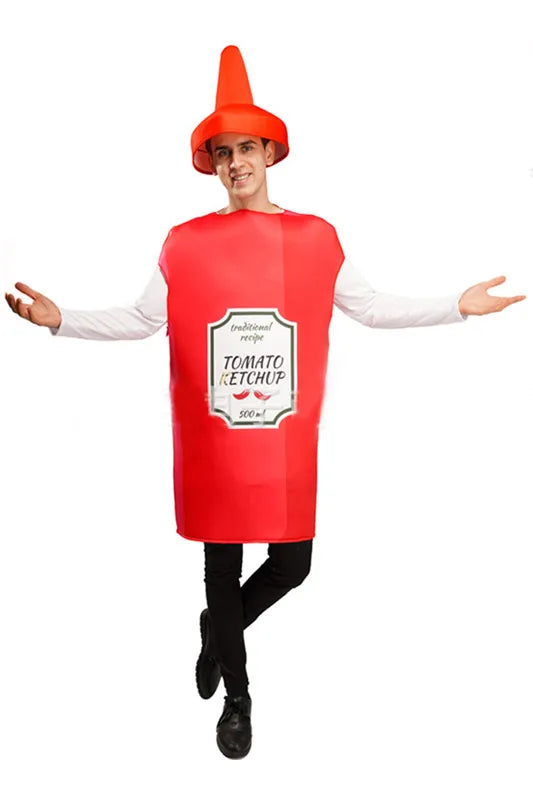 Ketchup Mustard Cosplay Unisex Adult Costume