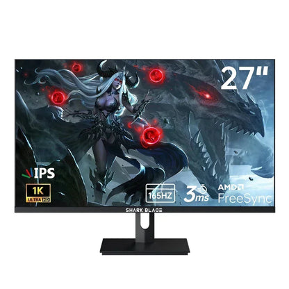 27" 165Hz 1K Gaming Monitor 1ms Free-Sync  2560x1440 IPS Led Computer