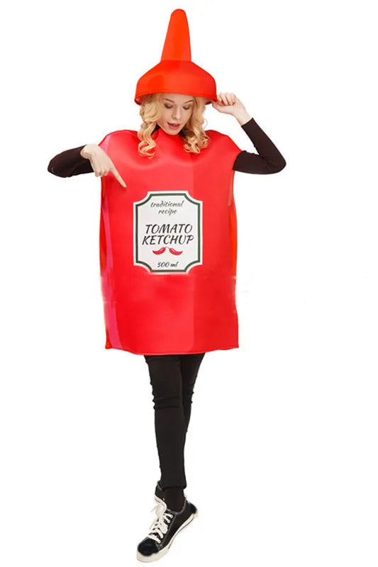 Ketchup Mustard Cosplay Unisex Adult Costume