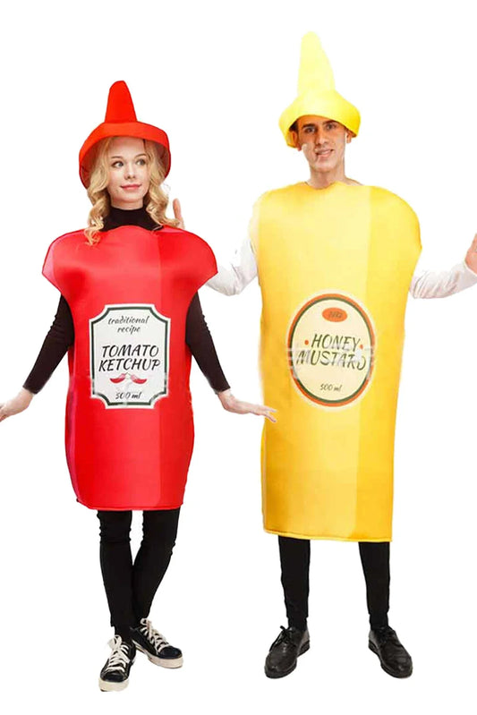 Ketchup Mustard Cosplay Unisex Adult Costume